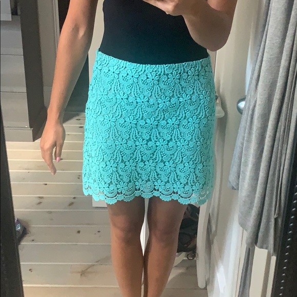 Blue Crochet Zara Skirt - Size small - Picture 4 of 4